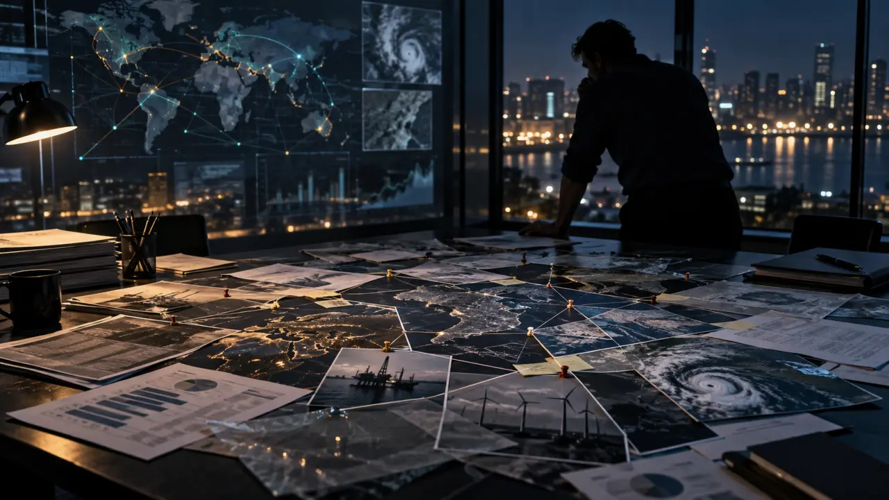 Salle de rédaction numérique avec des graphiques et des flux de données
