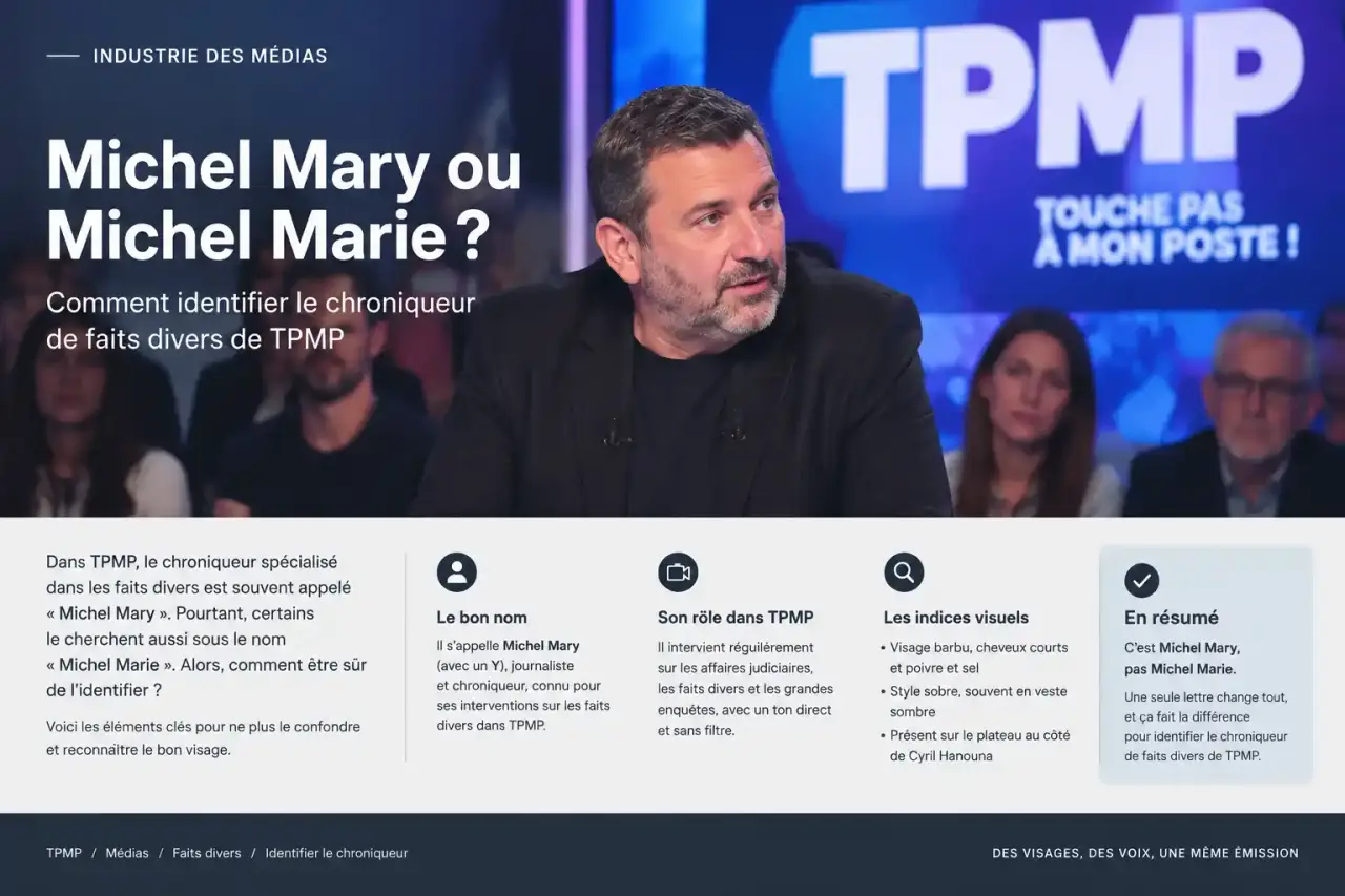 Michel Mary ou Michel Marie : comment identifier le chroniqueur de faits divers de TPMP