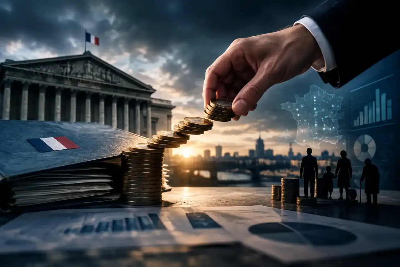 Salle de rédaction numérique et graphiques de données sur les finances publiques