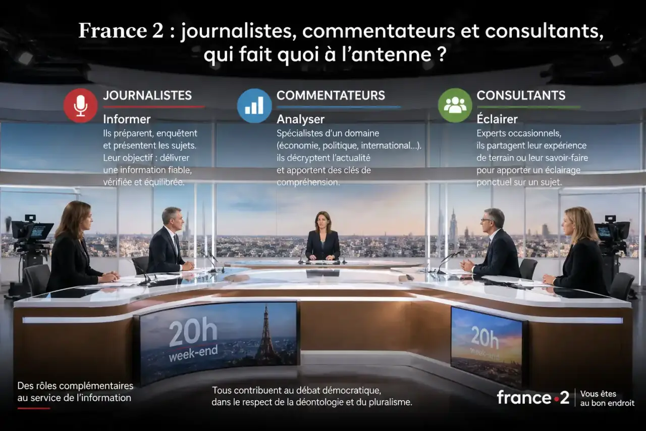 France 2 : journalistes, commentateurs et consultants, qui fait quoi à l’antenne ?